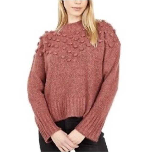NWT Madewell Bauble Pullover Wool Blend Rust Red Mockneck XSmall - Picture 1 of 5